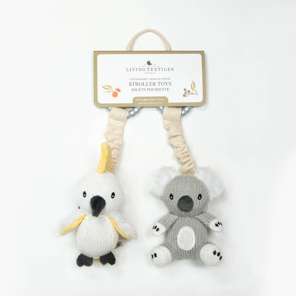2pk Stroller Toy - Koala & Cockatoo