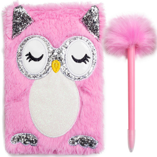 Fluffy Notebook - Owl