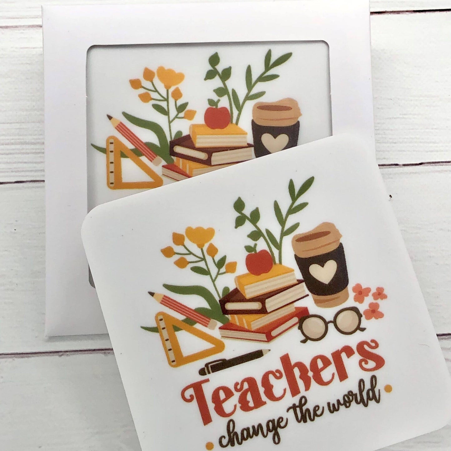 Acrylic Coaster - Teachers Change The World