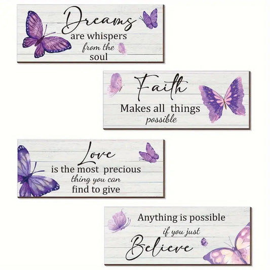 Inspiration Quotes - set of 4