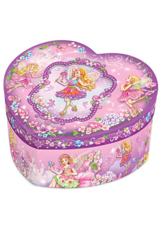 Heart Shaped Musical Jewelry Box Fairy