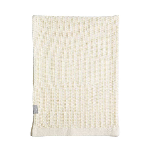 Bassinet Cotton Cellular Blanket - Natural White