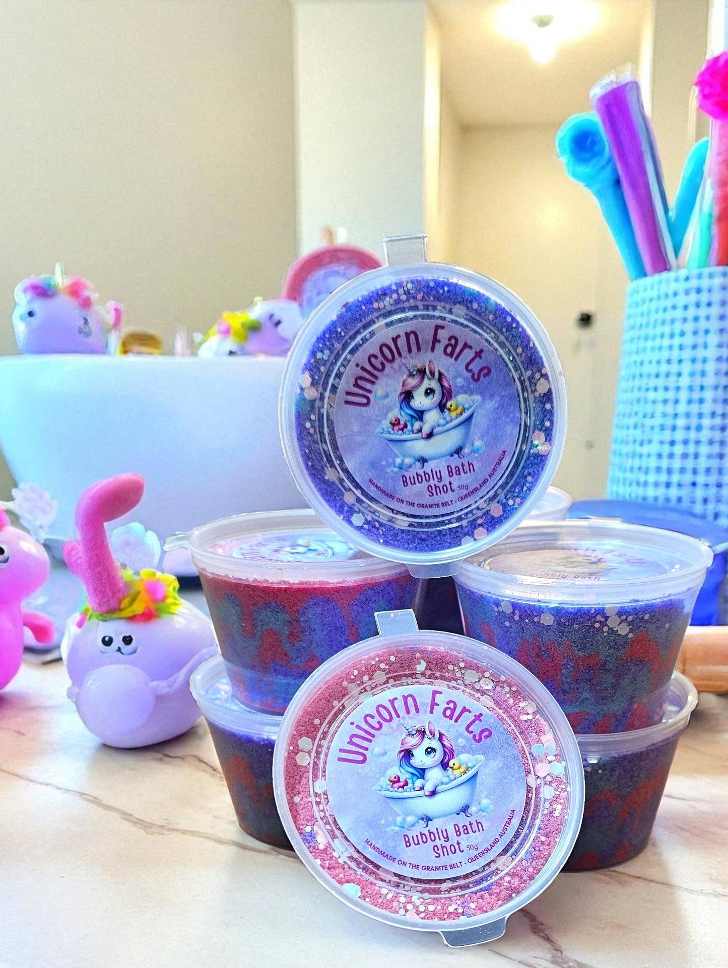 Unicorn Farts Bath Dust - Enriched With Cocoa Butter: 280g Pouch