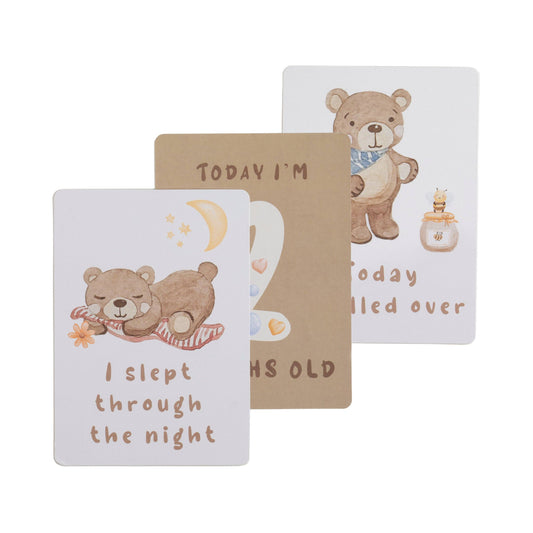 Milestone cards - Cuddly Bear