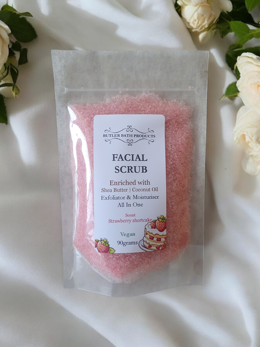 Facial Scrubs: Strawberry shortcake