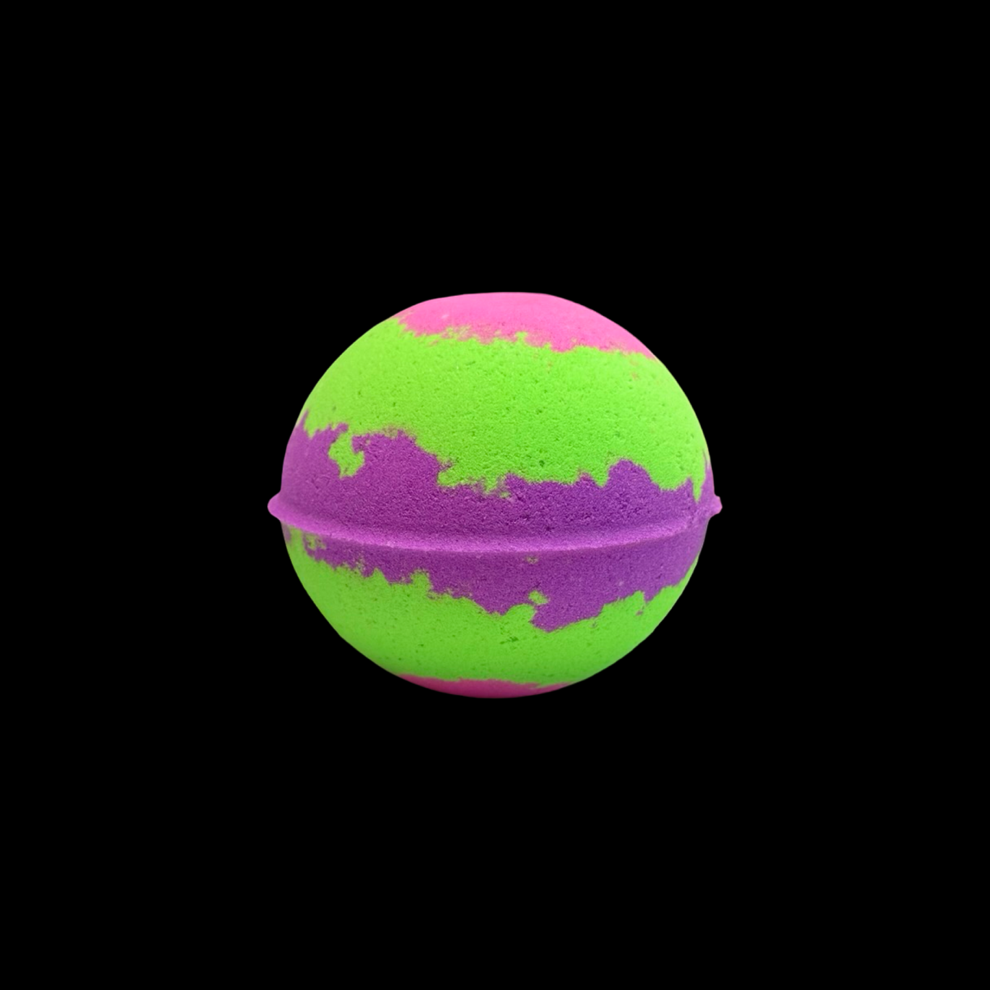 Round Bath Bomb - (Purple/Pink/Green): Blackberry Strawberry
