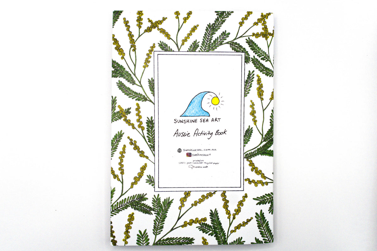 Aussie Activity Book A5 Australia Colouring Puzzle Book