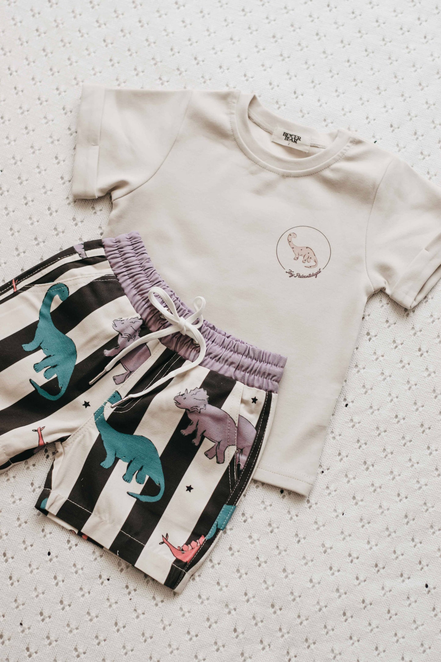 Tiny Paleontologist Bodysuit - Neutral: size 0