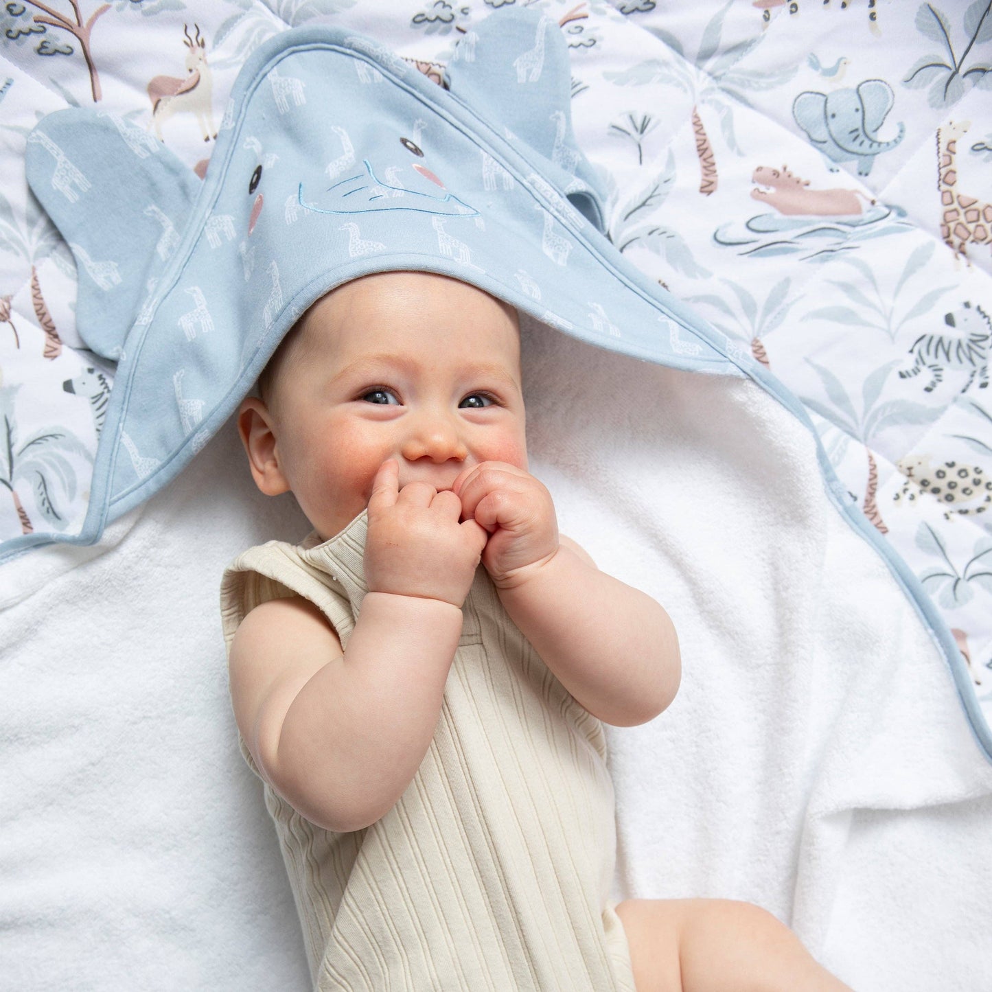 Hooded Towel- Elephant - Wild Safari