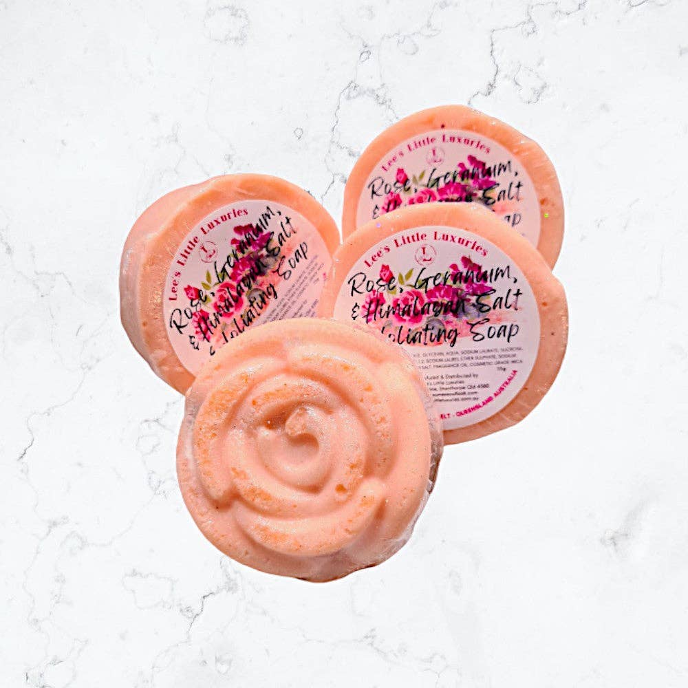 Rose, Geranium & Himalayan Salt Exfoliating Soap