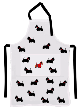 Apron (Heavy Drill) - Scottie Dog