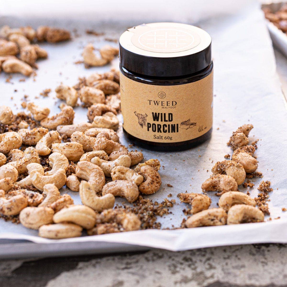 Wild Porcini Salt: Satchel 60g