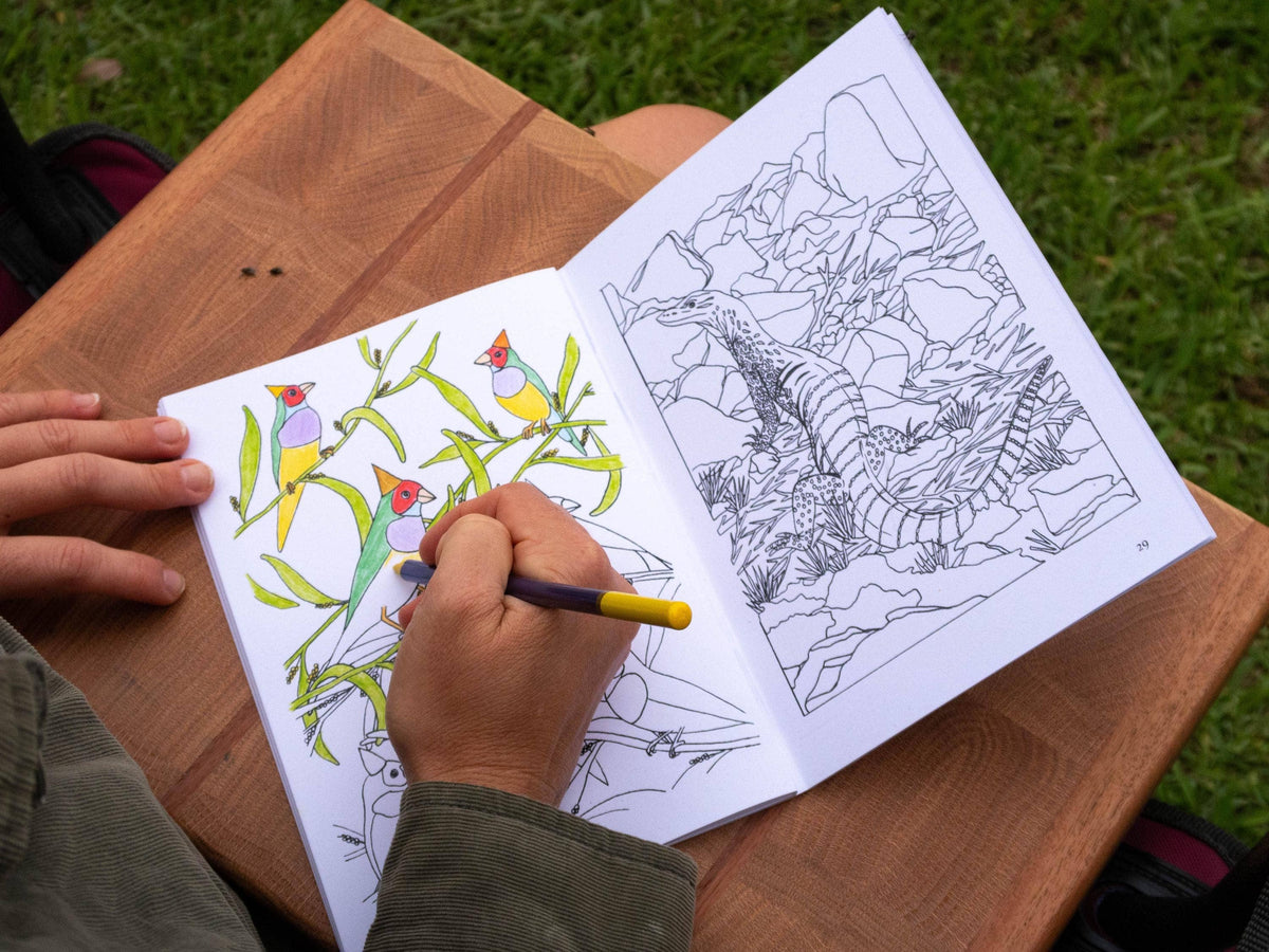 Aussie Activity Book A5 Australia Colouring Puzzle Book