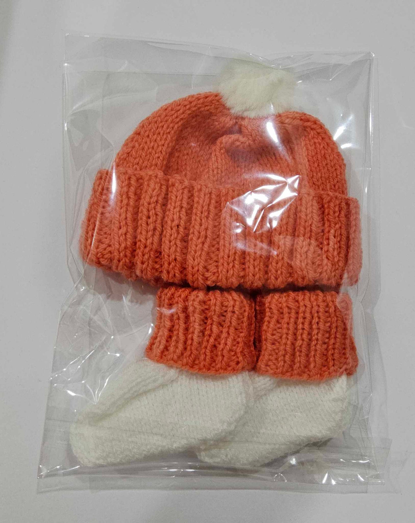 Handknitted Beanie & Bootee set