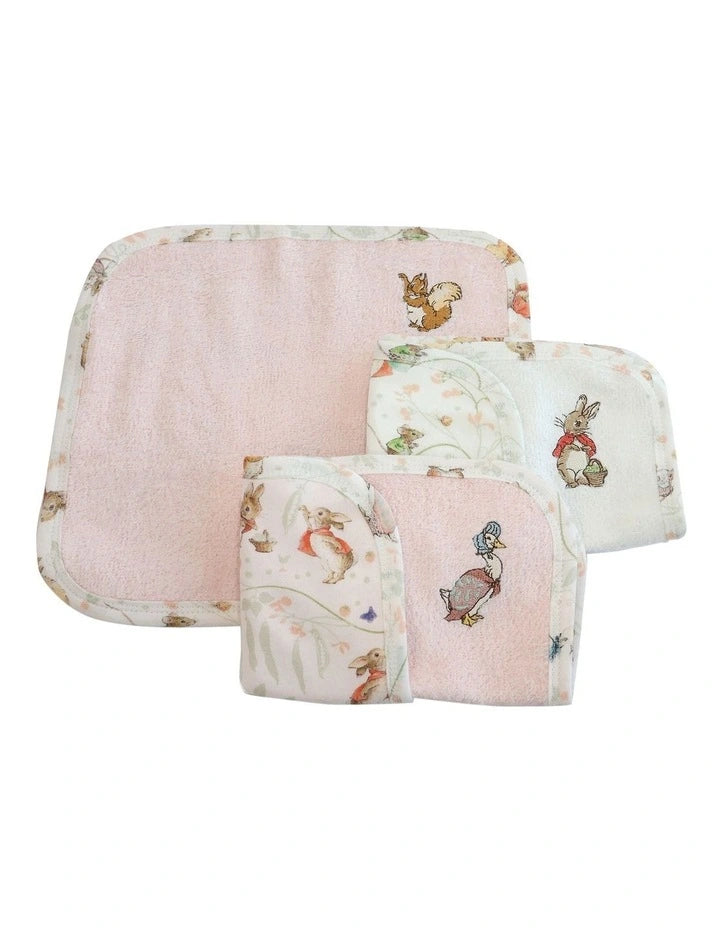 3 Pack Wash Cloths - Flopsy Mopsy & Cottontail