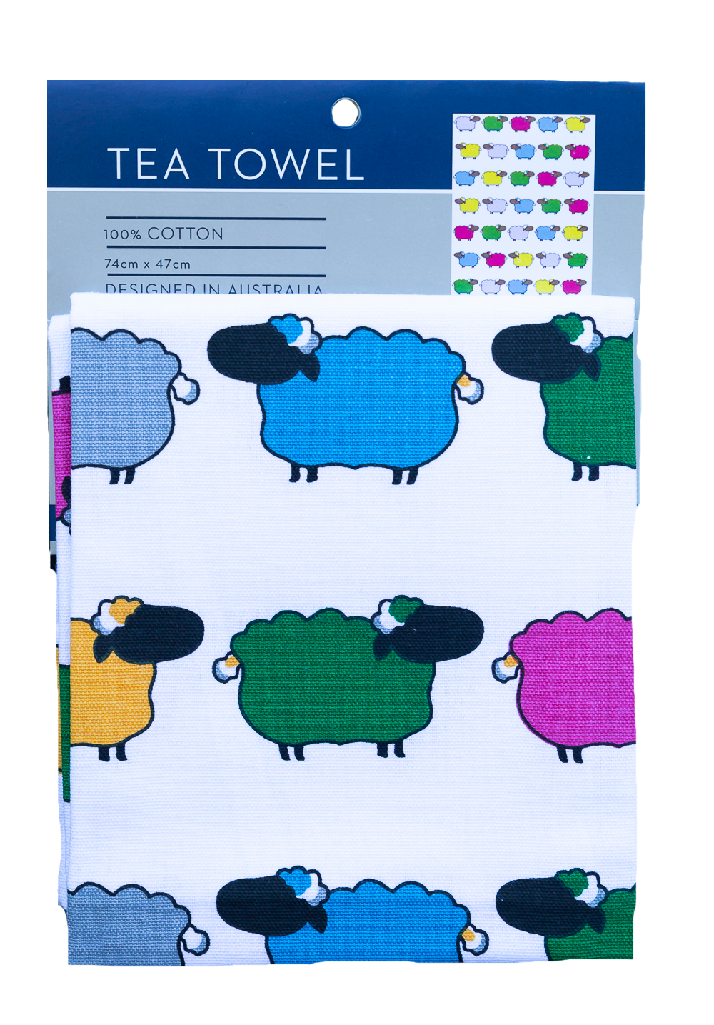 Tea Towel - Sheep: Hangsell (Carded)