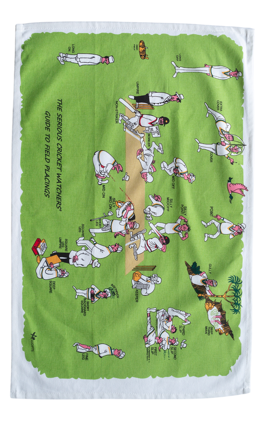 Tea Towel - Cricket: Hangsell (Carded)