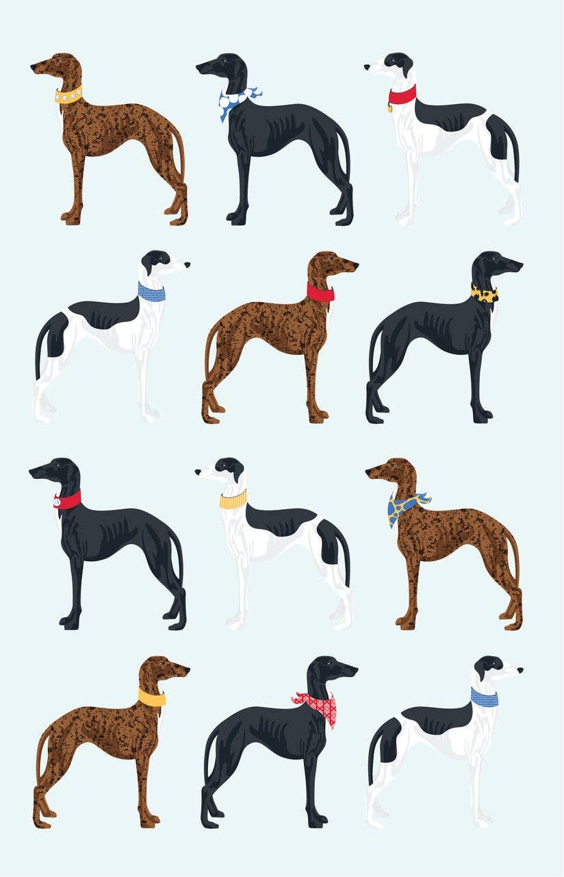 Tea Towel - Greyhound: Hangsell (Carded)