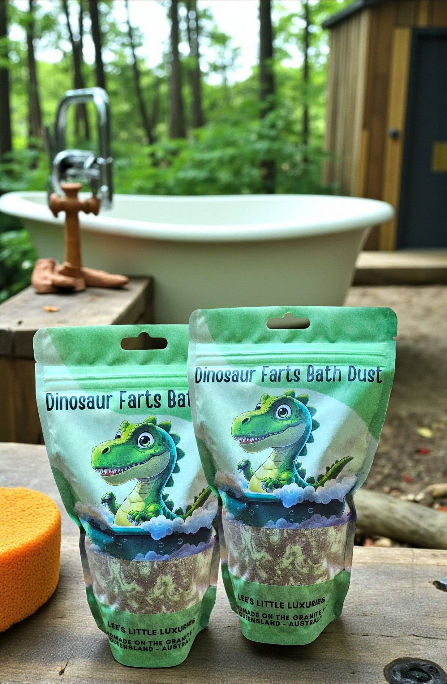 Dinosaur Farts Bath Dust - Enriched With Cocoa Butter: 280g Pouch