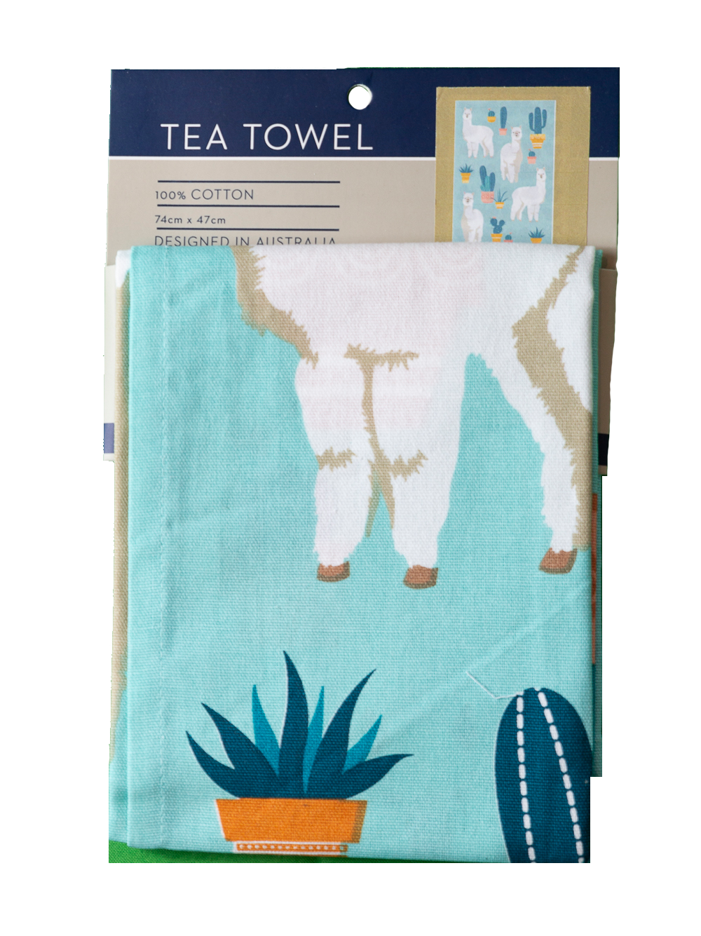 Tea Towel - Alpaca: Hangsell (Carded)