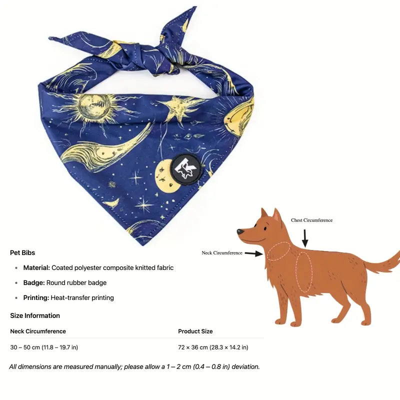 Dog bandanna bib