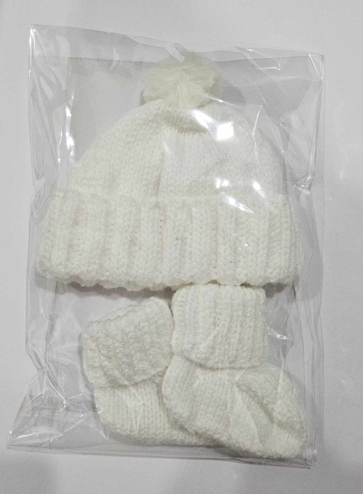 Handknitted Beanie & Bootee set