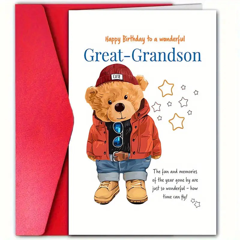 Birthday Card For Great Grandson