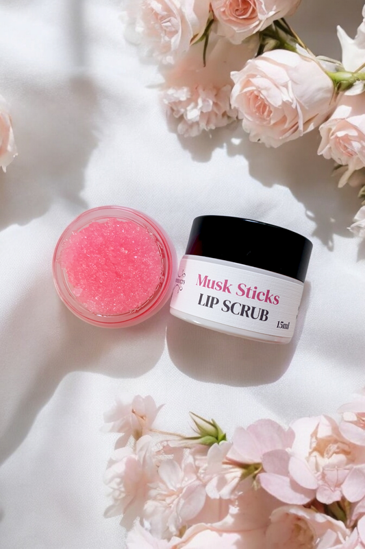 Musk sticks lip scrub