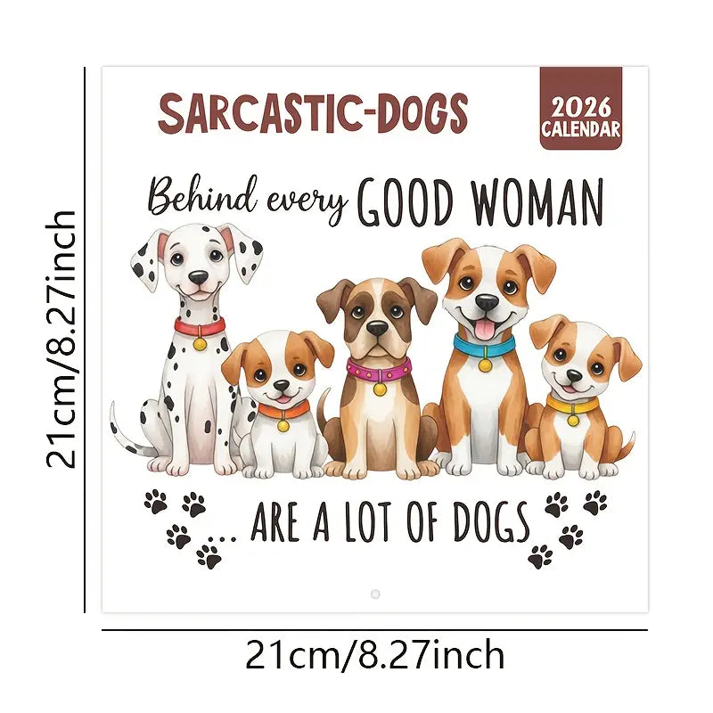 2026 Calendar Sarcastic Dogs