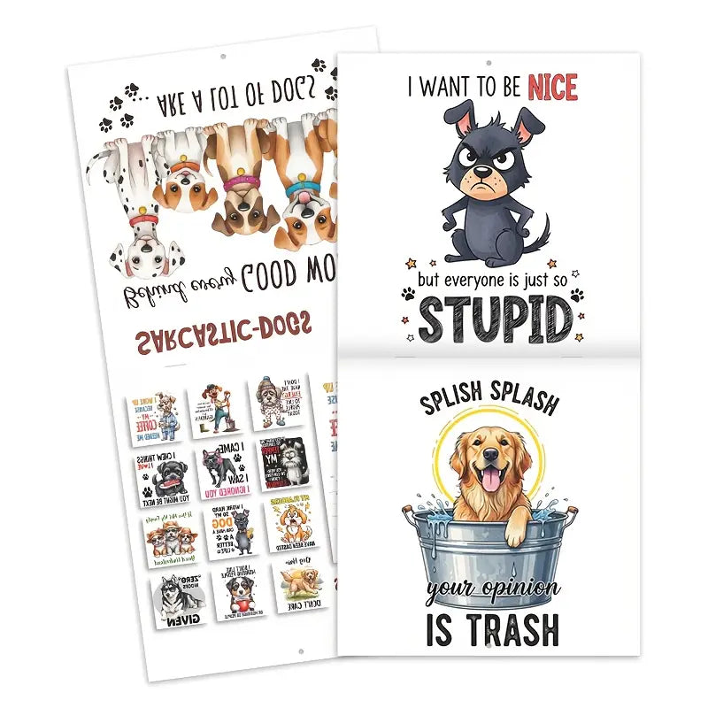2026 Calendar Sarcastic Dogs