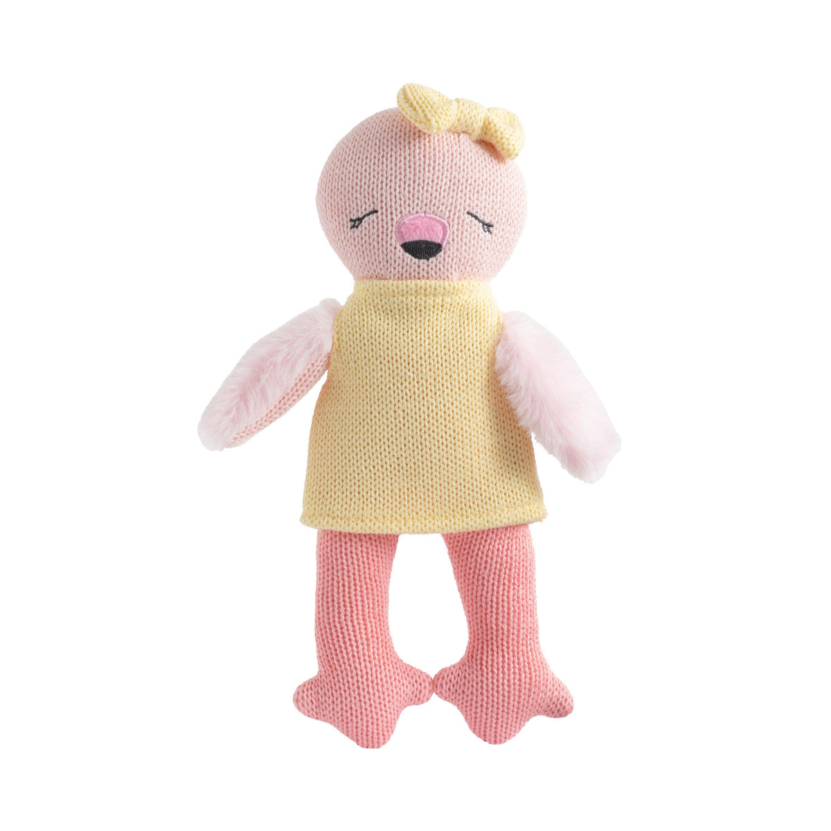 Knitted Animal Toy- Freya the Flamingo