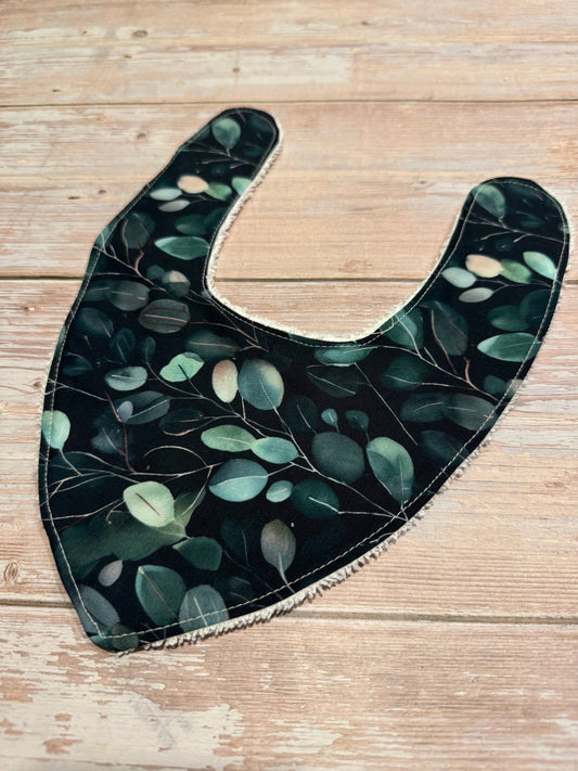 Baby Bib - Dribble Bib - Eucalyptus 