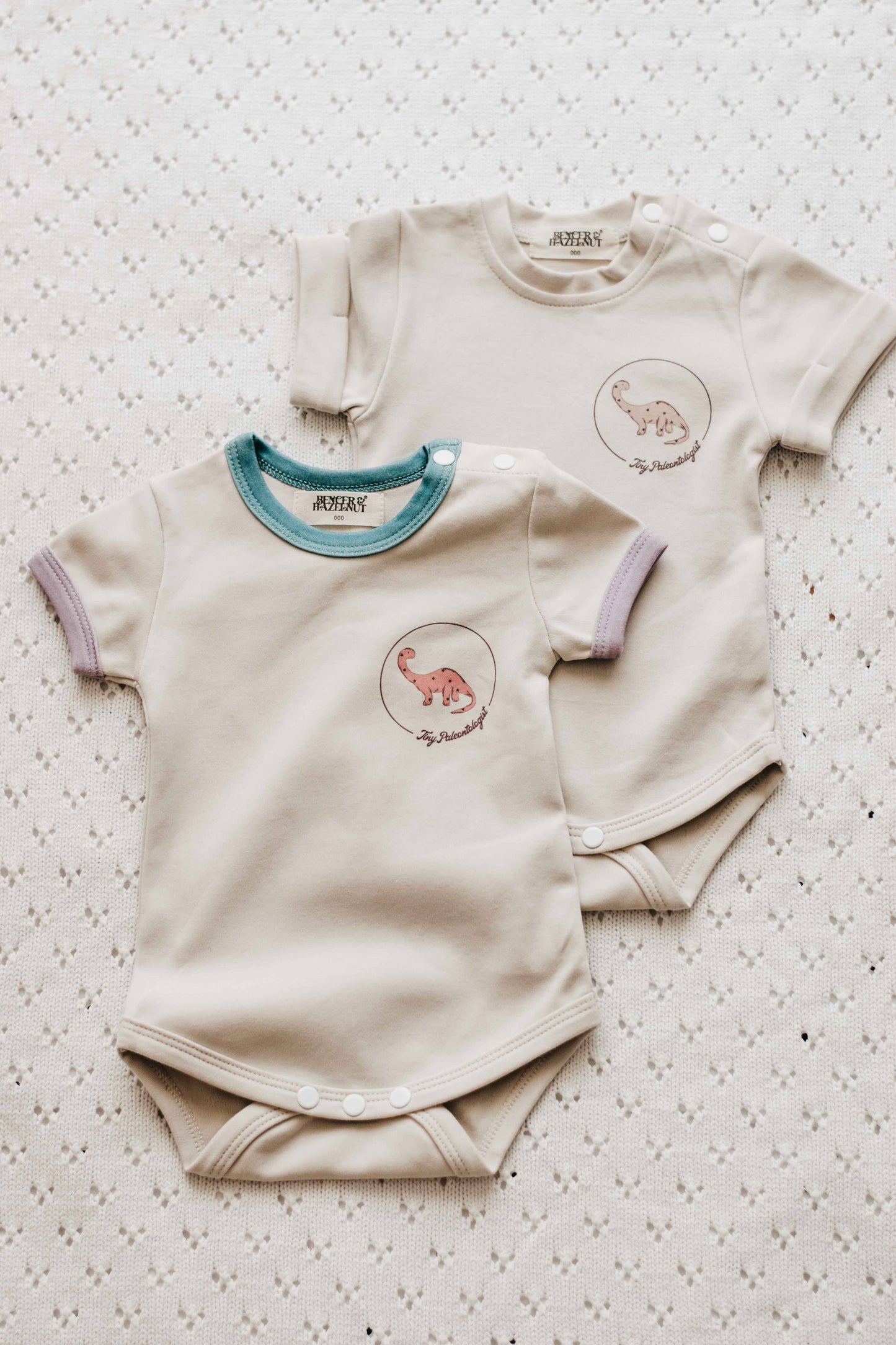 Tiny Paleontologist Bodysuit - Bright Size 0