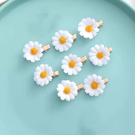 Daisy headbands and hair clips