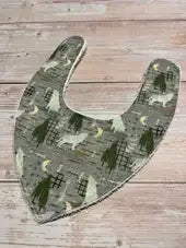 Dribble Bib, Bandanna Bib, Baby Bib - Wolf Pack