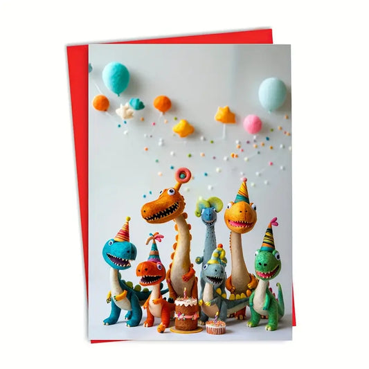 Dinosaurs Birthday Card