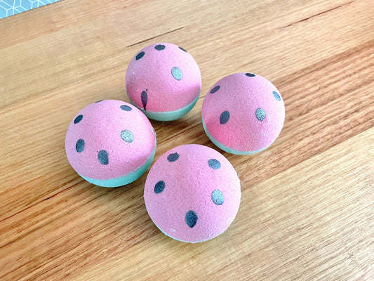 Watermelon Sugar Goat Milk Bath Bomb: Shrink Wrapped