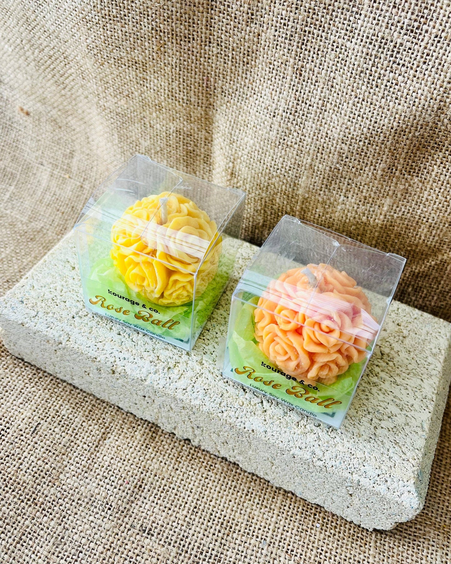 Festival Bloom – Marigold Flower Candle: Yellow / Mini