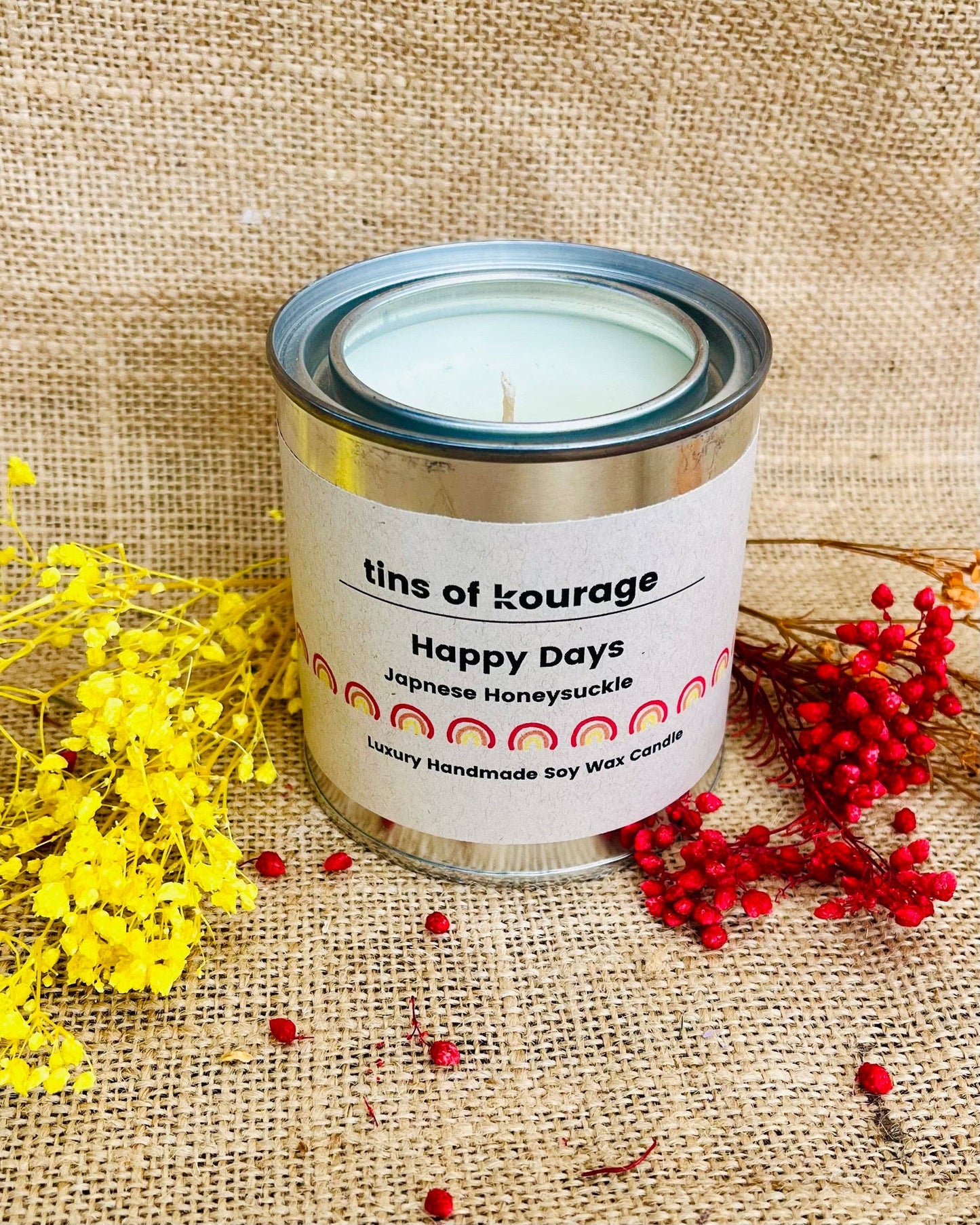 Happy Days Soy Wax Candle - Japanese Honeysuckle : Mini 50ml Candle