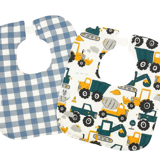 Handmade Baby Bib - Boy Zone: Trucks