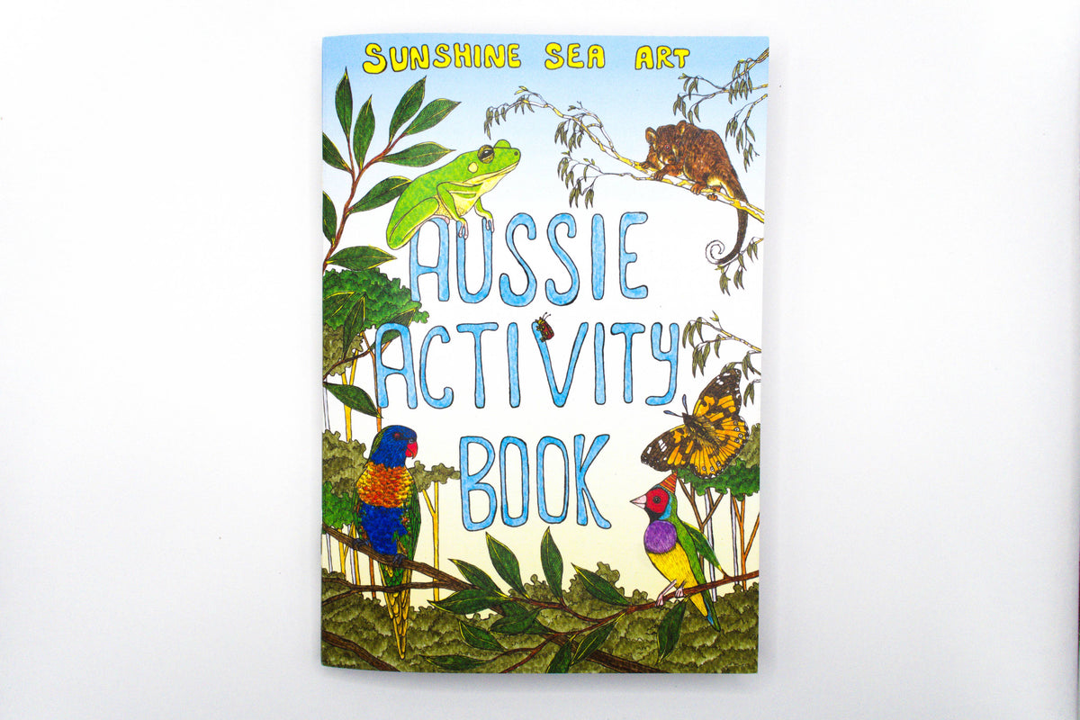 Aussie Activity Book A5 Australia Colouring Puzzle Book