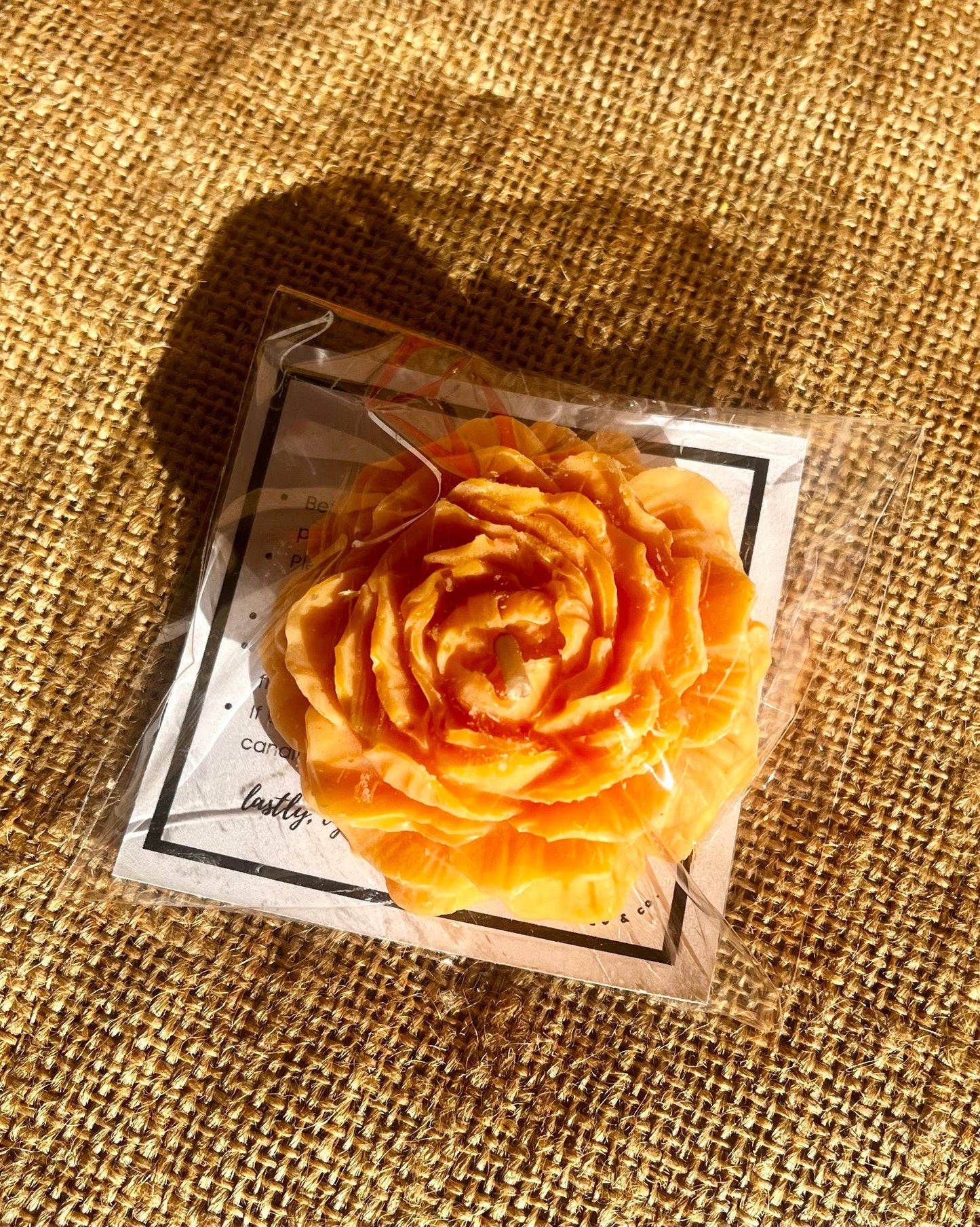 Festival Bloom – Marigold Flower Candle: Yellow / Mini