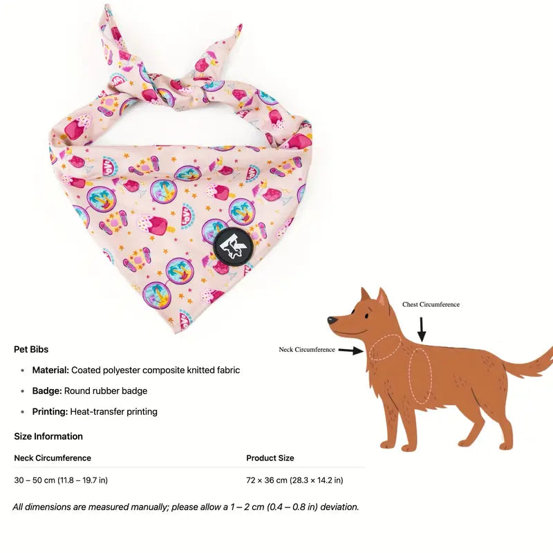 Dog bandanna bib