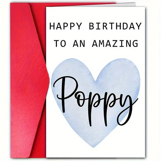 Birthday Card for Poppy