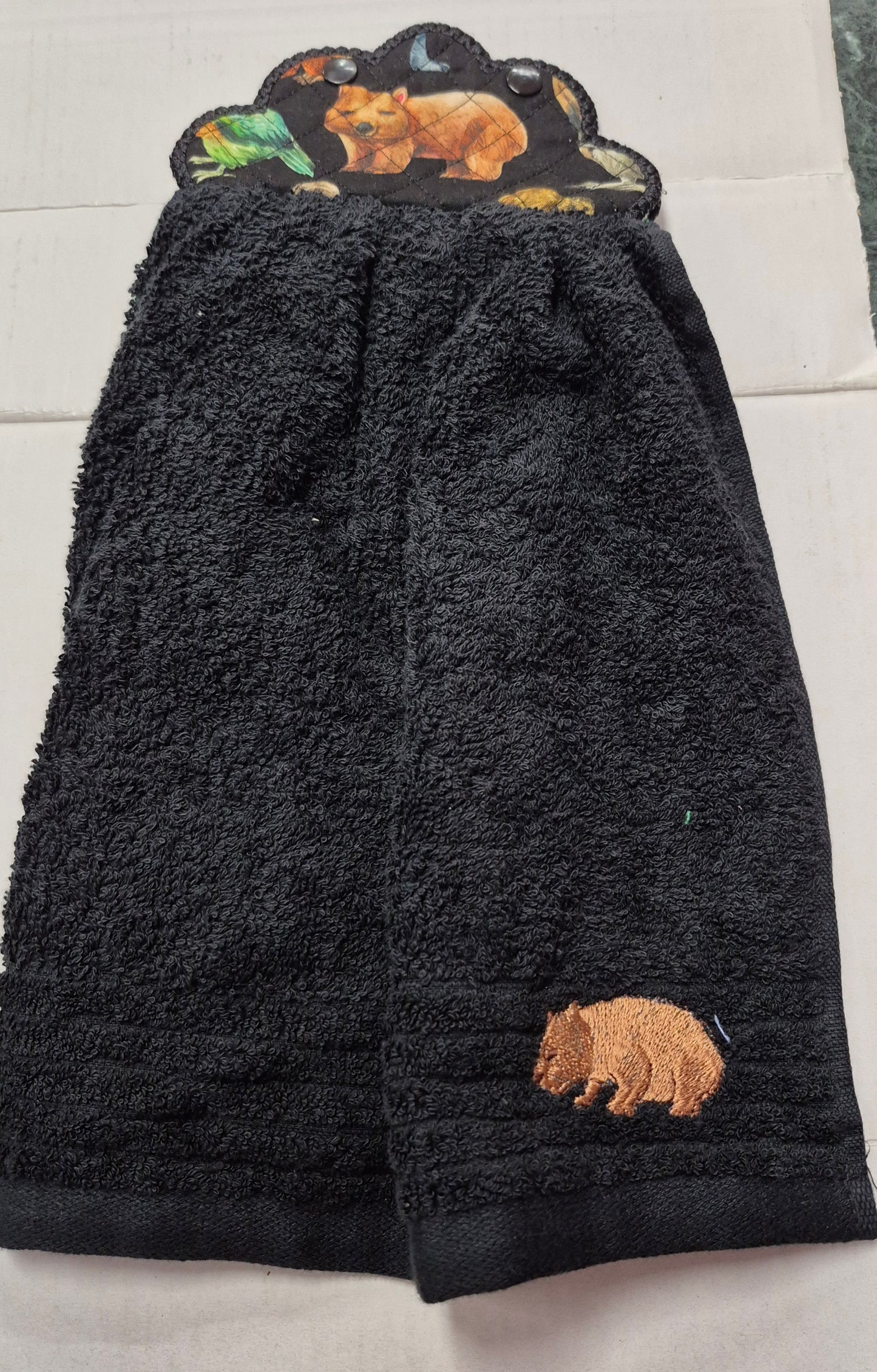 Quilted Top Hand Towels - Double Thickness