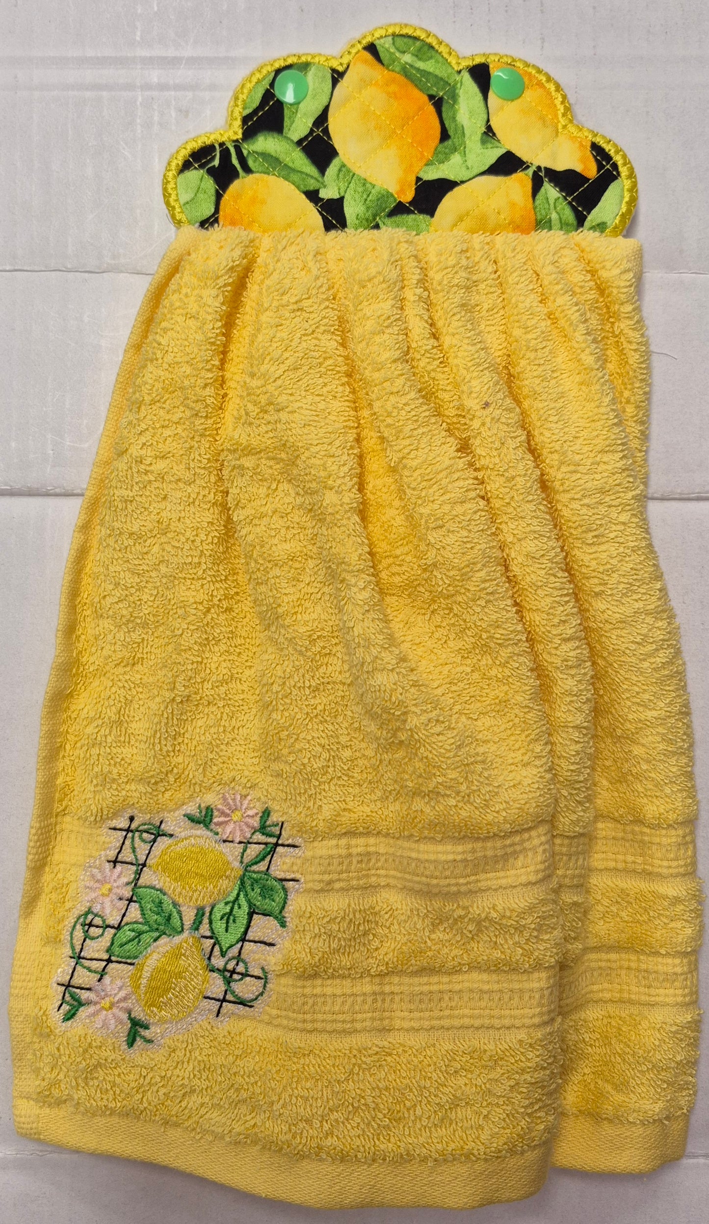 Quilted Top Hand Towels - Double Thickness