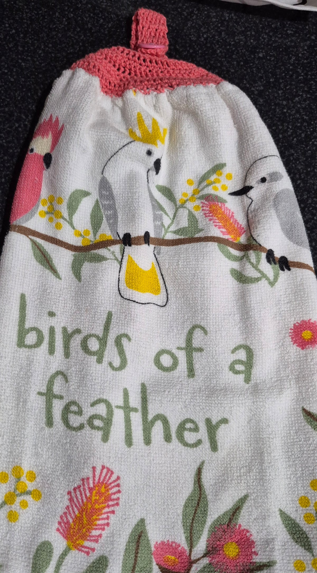 Printed Kitchen hand towels - Double - Australian Designs