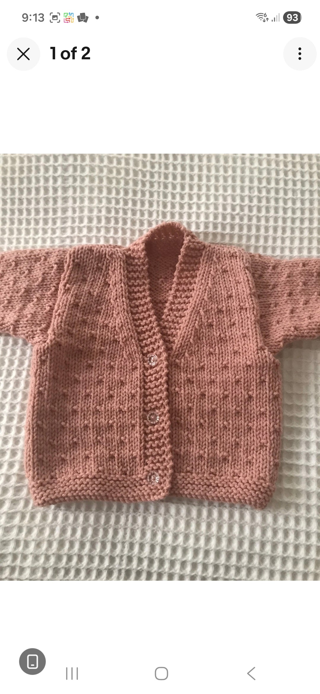 Hand Knitted Baby Cardigans