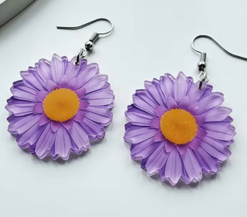 Flower Dangle earrings