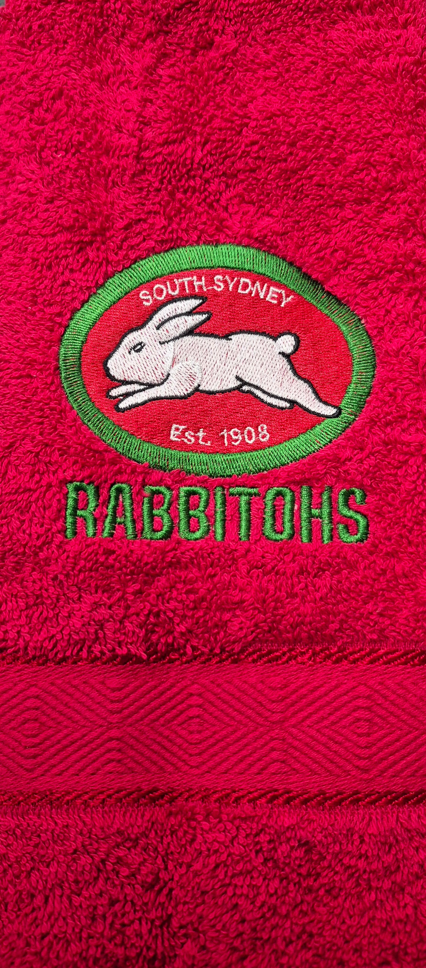 Embroidered Hand Towels - Footy